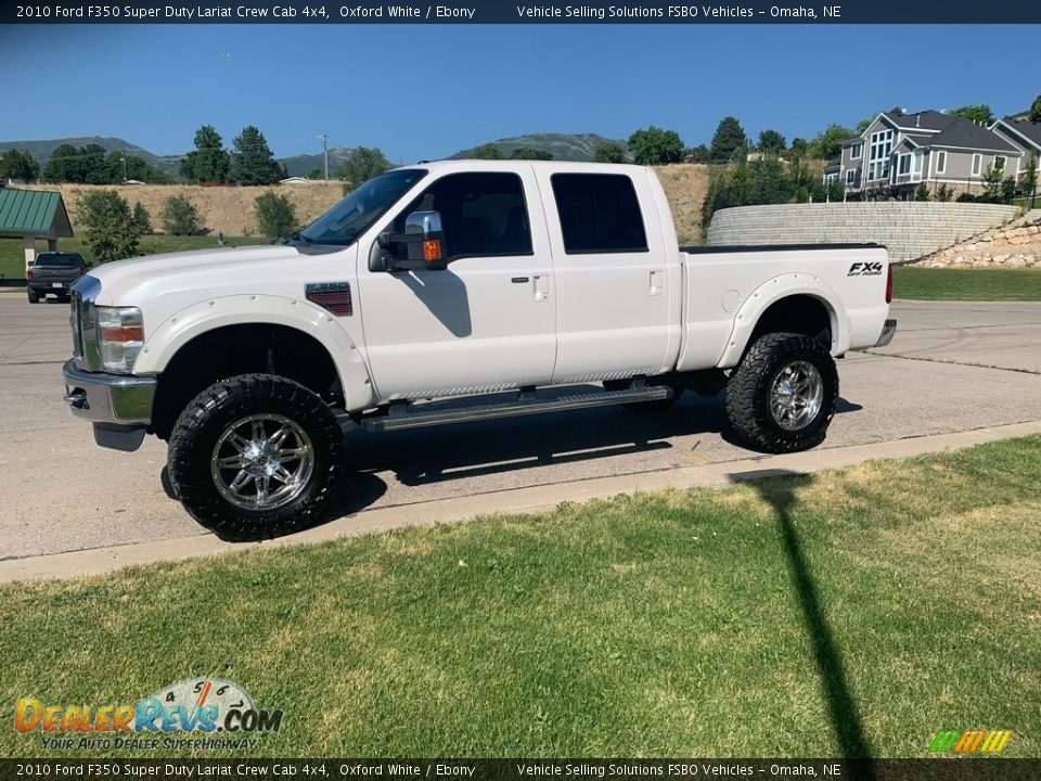 2010 Ford F350 Super Duty Lariat Crew Cab 4x4 Oxford White / Ebony Photo #8