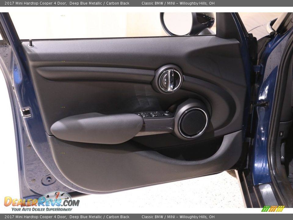 2017 Mini Hardtop Cooper 4 Door Deep Blue Metallic / Carbon Black Photo #4