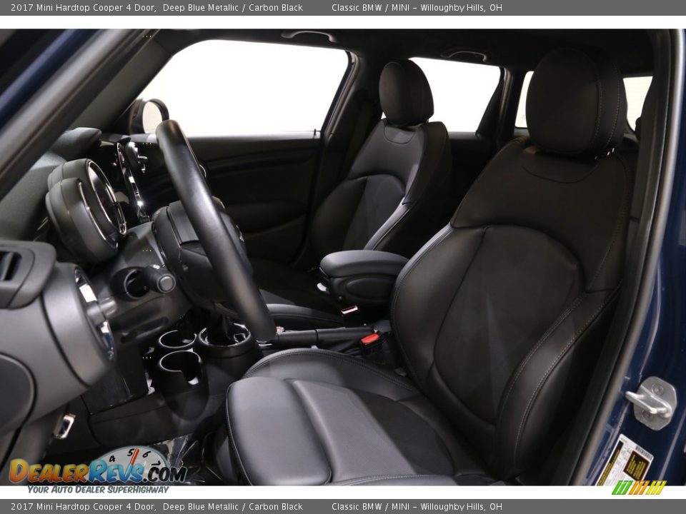 2017 Mini Hardtop Cooper 4 Door Deep Blue Metallic / Carbon Black Photo #5