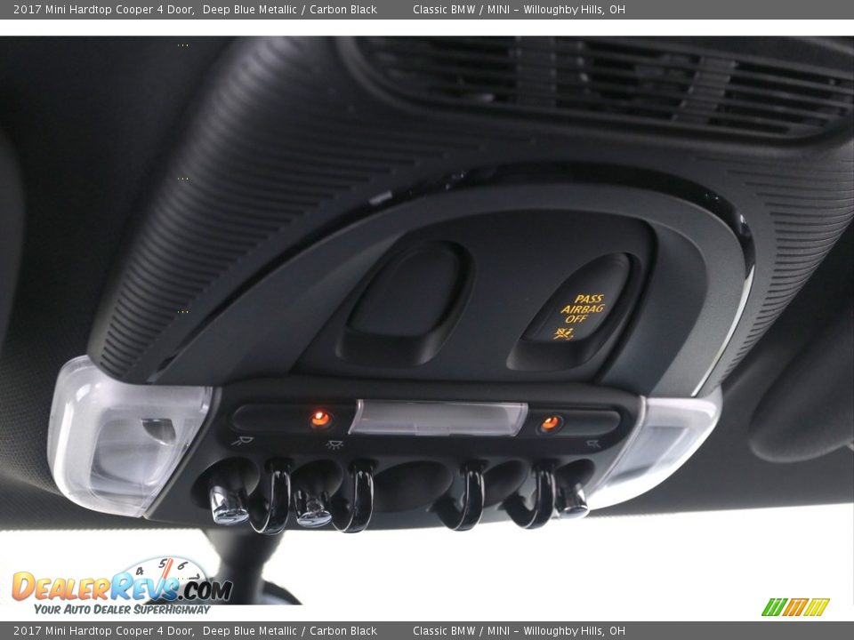 2017 Mini Hardtop Cooper 4 Door Deep Blue Metallic / Carbon Black Photo #8