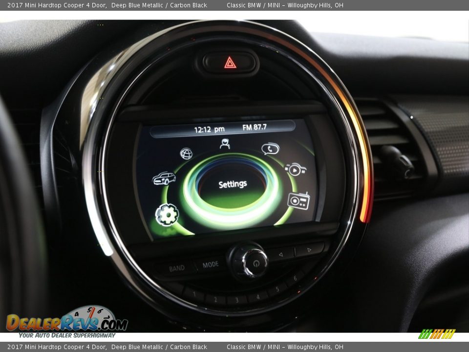 2017 Mini Hardtop Cooper 4 Door Deep Blue Metallic / Carbon Black Photo #9