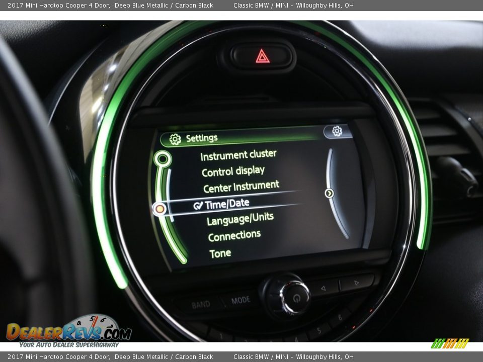 2017 Mini Hardtop Cooper 4 Door Deep Blue Metallic / Carbon Black Photo #10