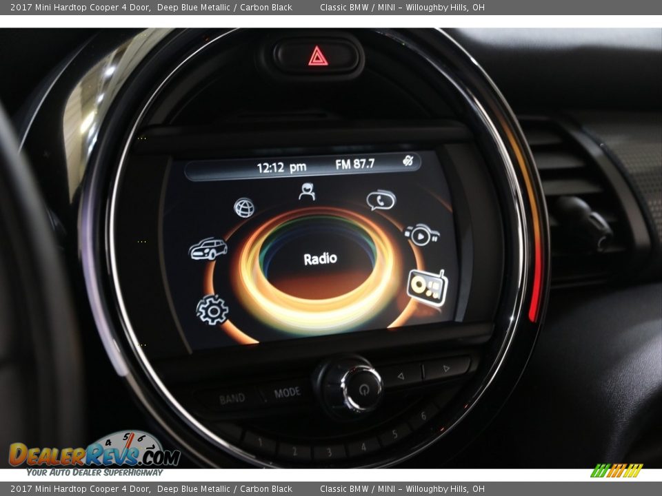 2017 Mini Hardtop Cooper 4 Door Deep Blue Metallic / Carbon Black Photo #11