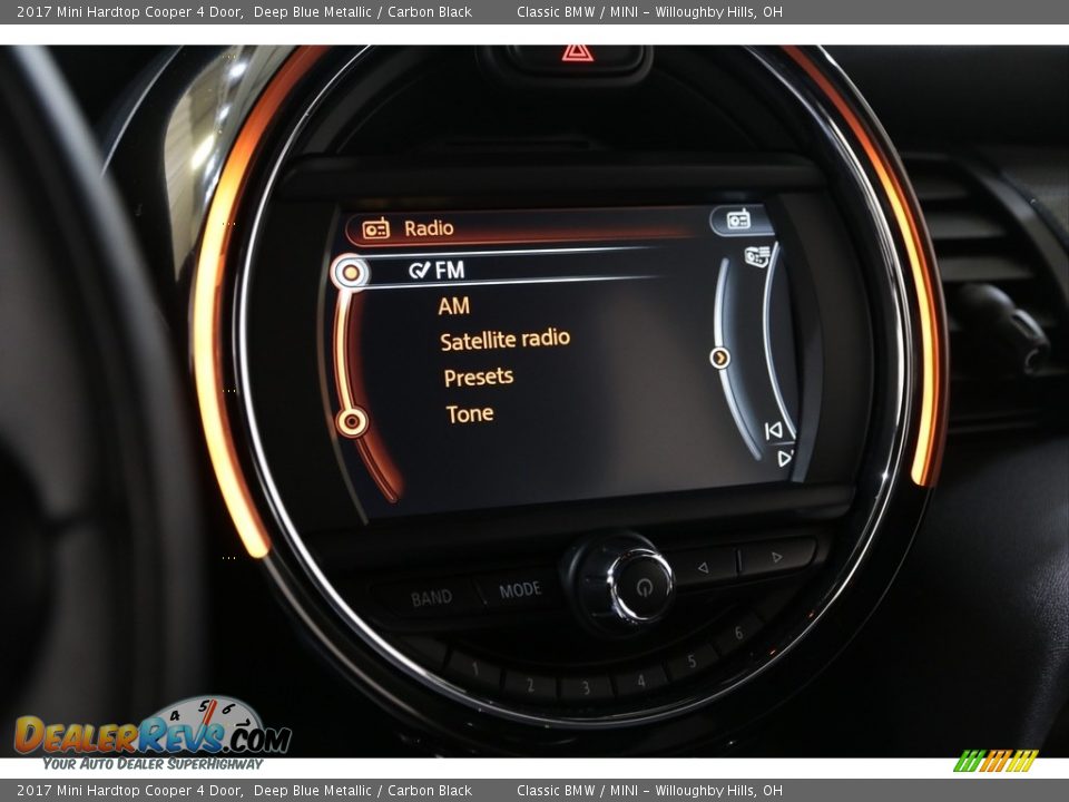 2017 Mini Hardtop Cooper 4 Door Deep Blue Metallic / Carbon Black Photo #12