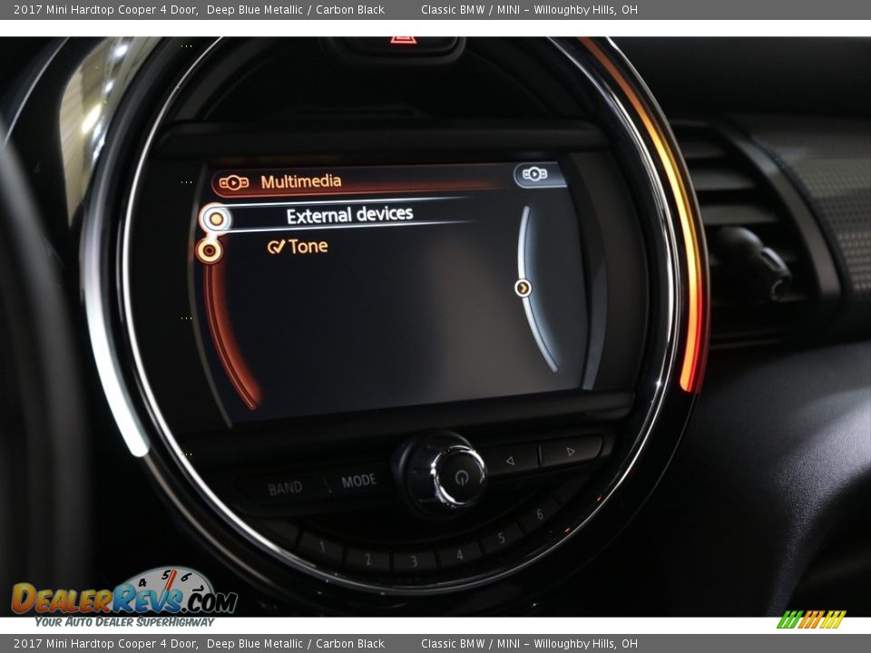 2017 Mini Hardtop Cooper 4 Door Deep Blue Metallic / Carbon Black Photo #14