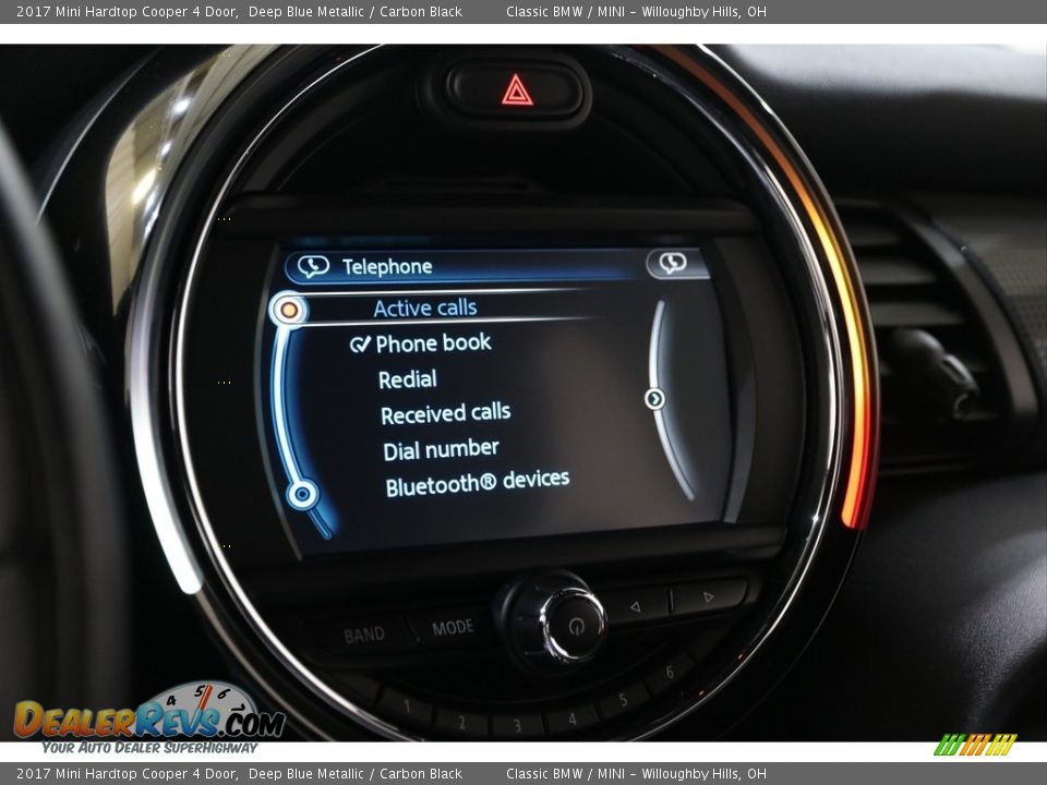 2017 Mini Hardtop Cooper 4 Door Deep Blue Metallic / Carbon Black Photo #16