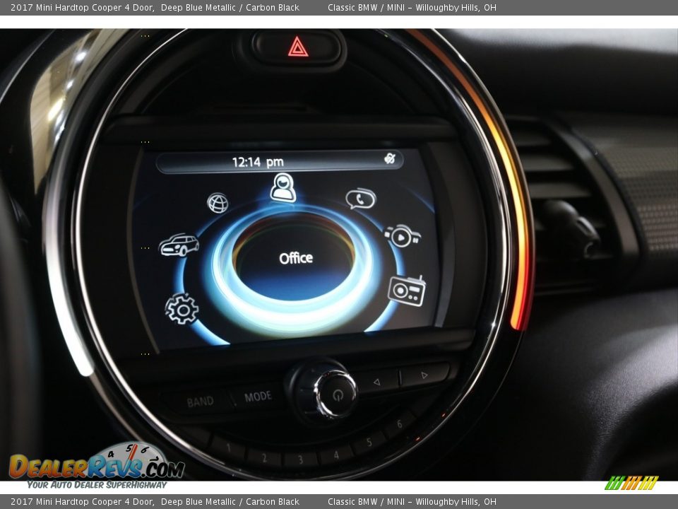 2017 Mini Hardtop Cooper 4 Door Deep Blue Metallic / Carbon Black Photo #19