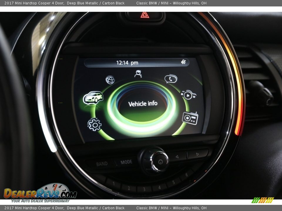 2017 Mini Hardtop Cooper 4 Door Deep Blue Metallic / Carbon Black Photo #21
