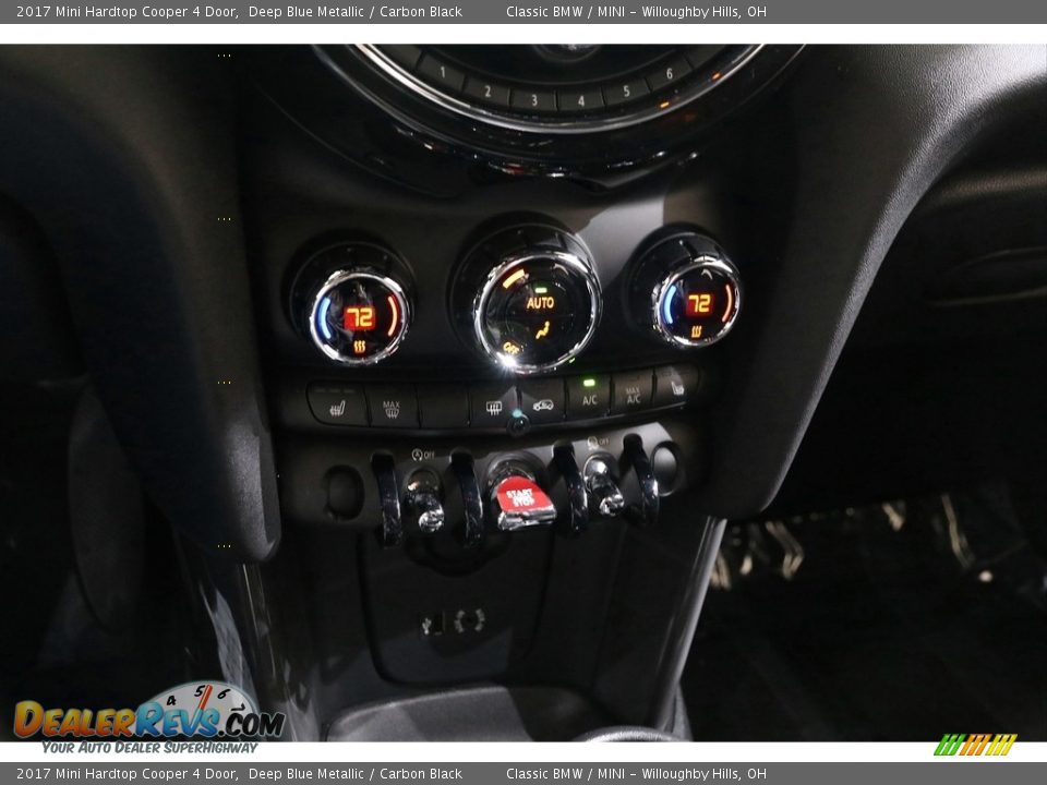 2017 Mini Hardtop Cooper 4 Door Deep Blue Metallic / Carbon Black Photo #25