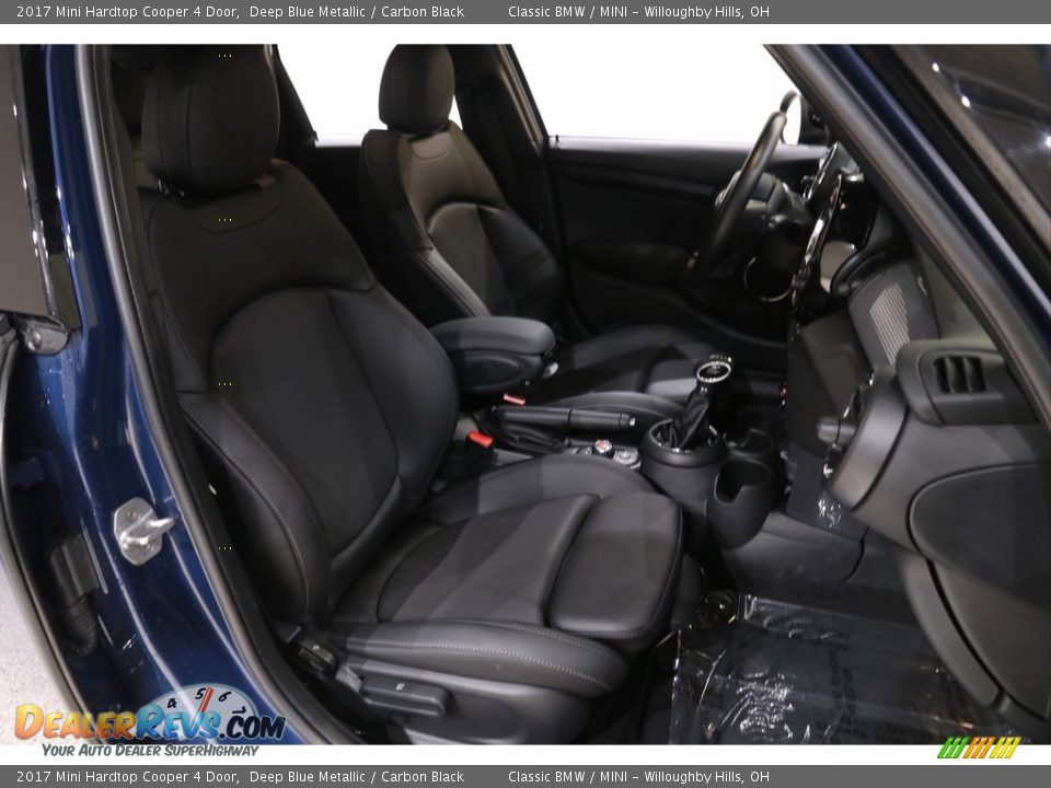 2017 Mini Hardtop Cooper 4 Door Deep Blue Metallic / Carbon Black Photo #28
