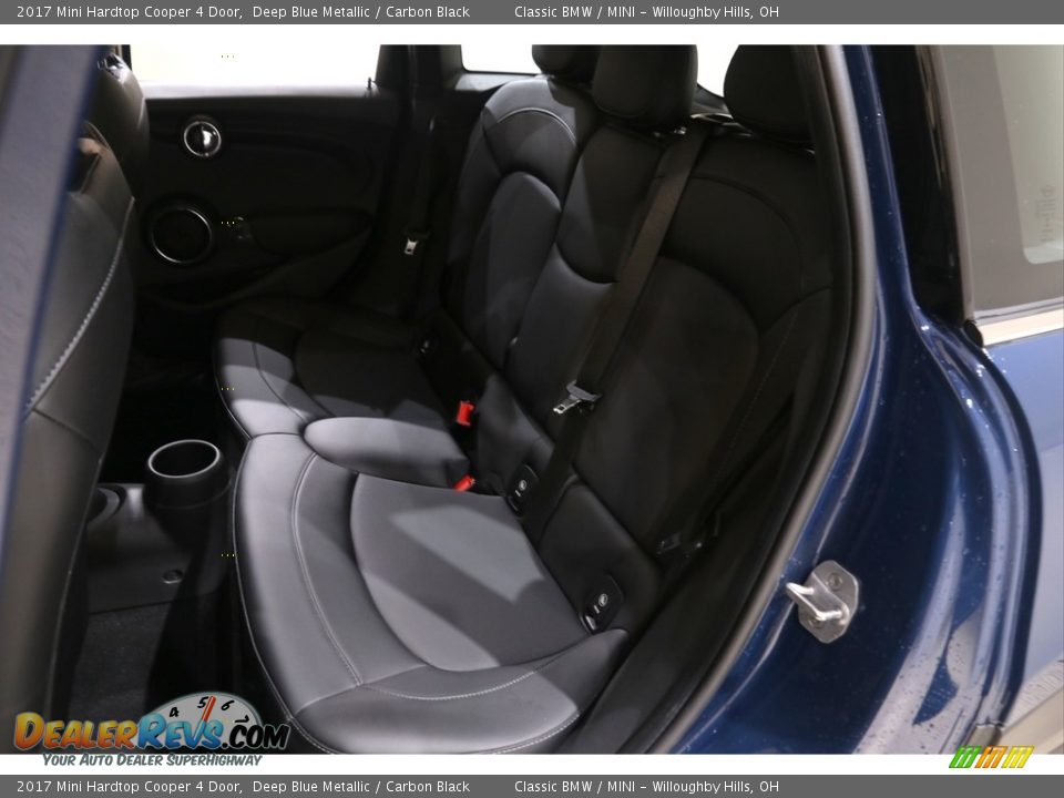 2017 Mini Hardtop Cooper 4 Door Deep Blue Metallic / Carbon Black Photo #30