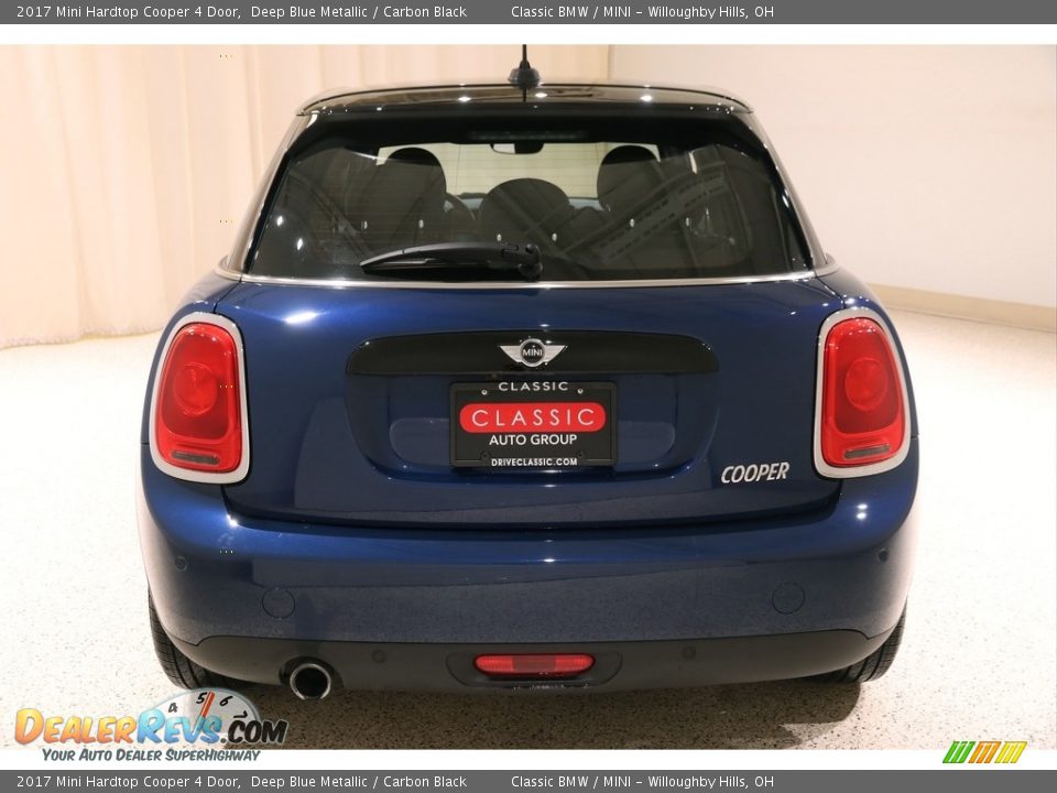 2017 Mini Hardtop Cooper 4 Door Deep Blue Metallic / Carbon Black Photo #31