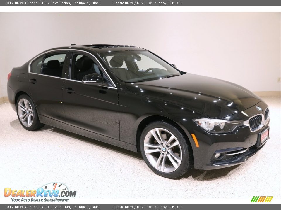 2017 BMW 3 Series 330i xDrive Sedan Jet Black / Black Photo #1