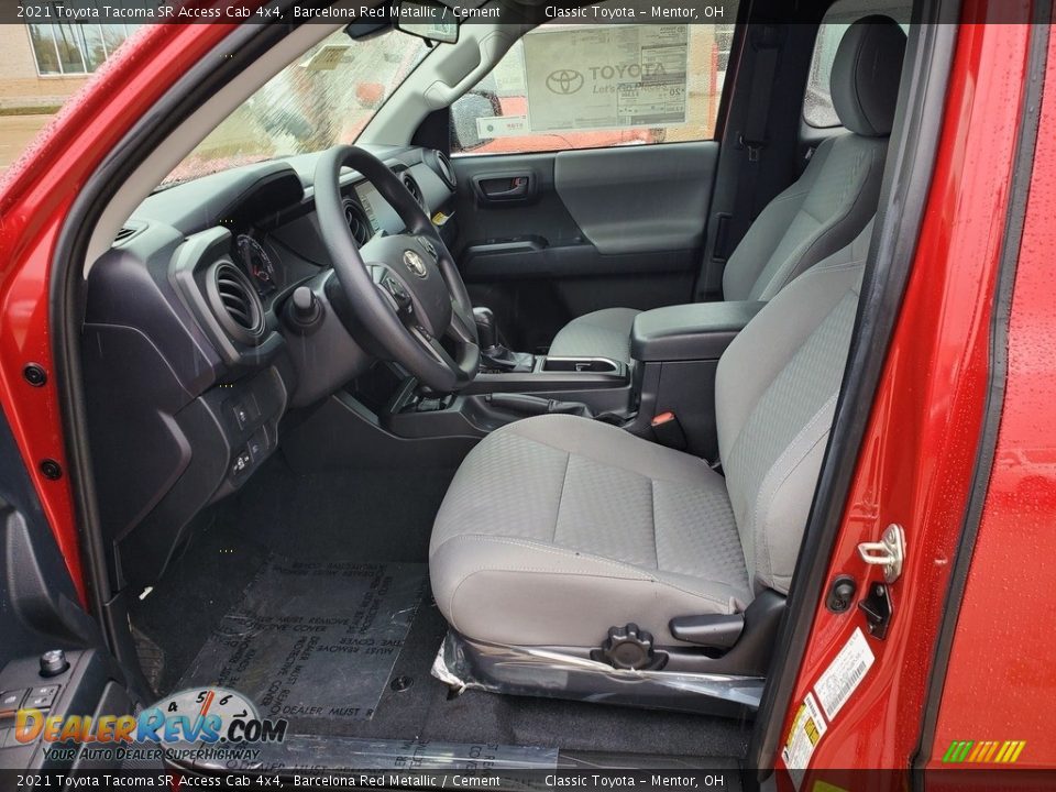 2021 Toyota Tacoma SR Access Cab 4x4 Barcelona Red Metallic / Cement Photo #2