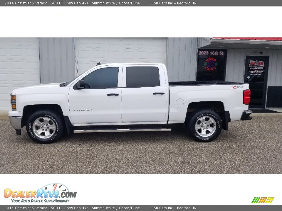 2014 Chevrolet Silverado 1500 LT Crew Cab 4x4 Summit White / Cocoa/Dune Photo #2