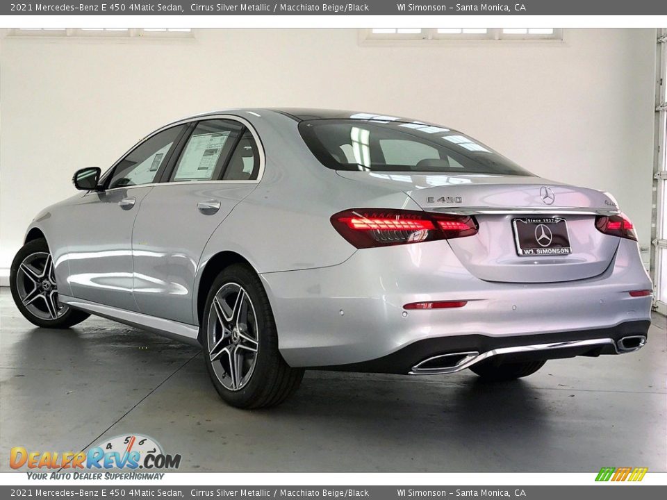 2021 Mercedes-Benz E 450 4Matic Sedan Cirrus Silver Metallic / Macchiato Beige/Black Photo #2