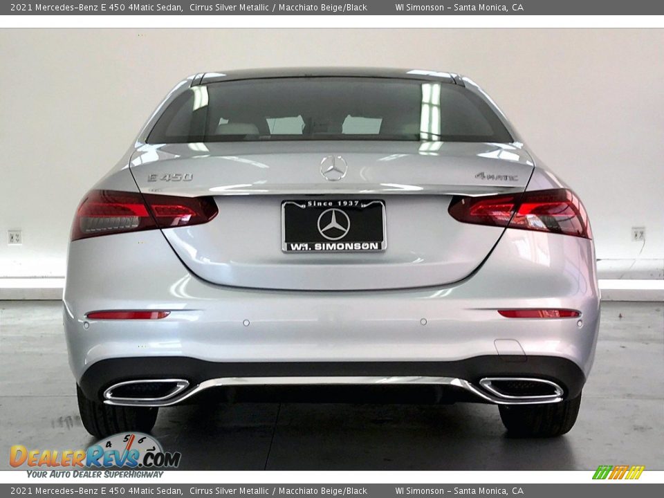 2021 Mercedes-Benz E 450 4Matic Sedan Cirrus Silver Metallic / Macchiato Beige/Black Photo #3
