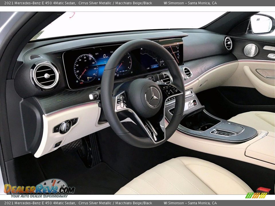 2021 Mercedes-Benz E 450 4Matic Sedan Cirrus Silver Metallic / Macchiato Beige/Black Photo #4