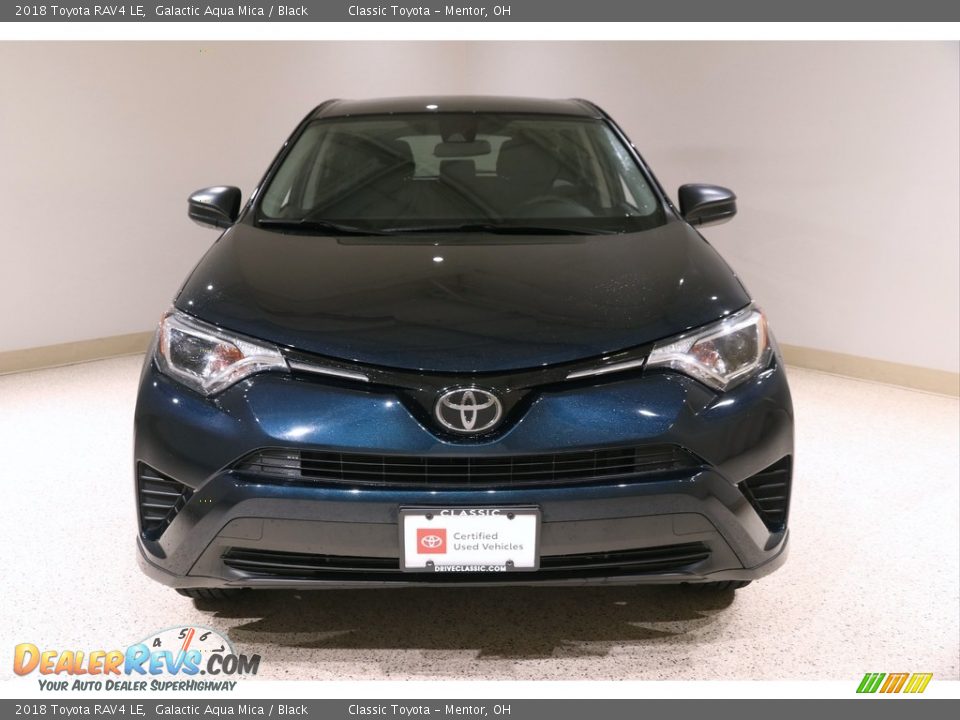 2018 Toyota RAV4 LE Galactic Aqua Mica / Black Photo #2