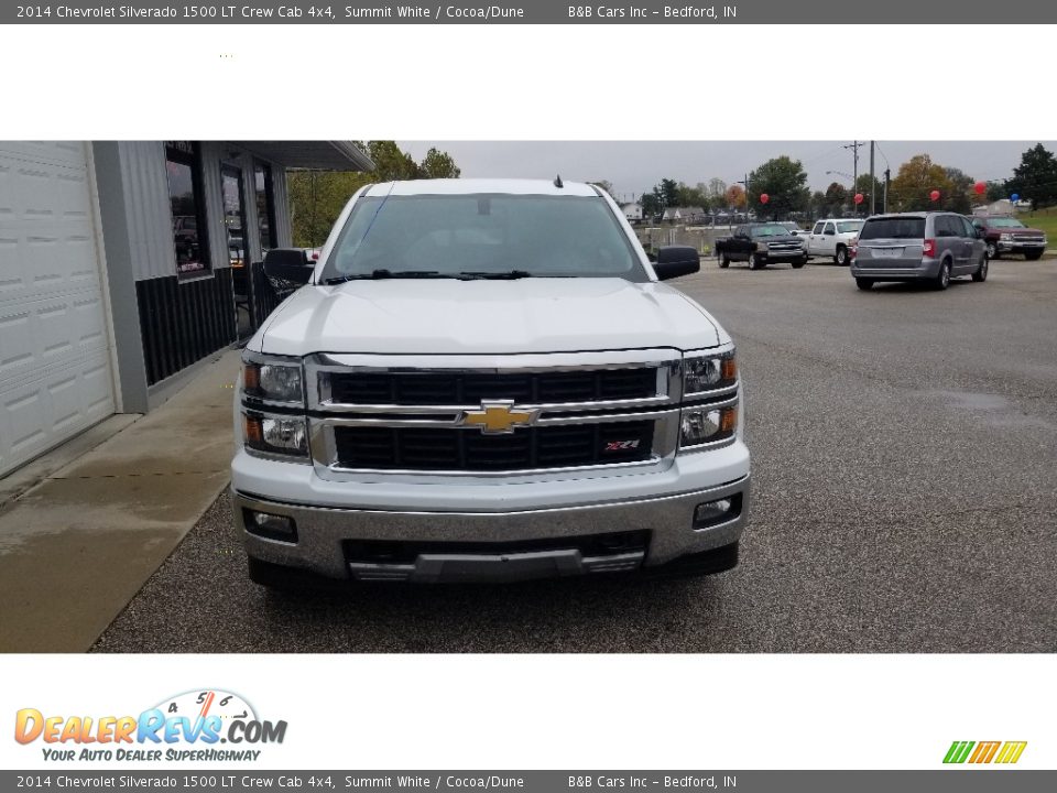 2014 Chevrolet Silverado 1500 LT Crew Cab 4x4 Summit White / Cocoa/Dune Photo #8