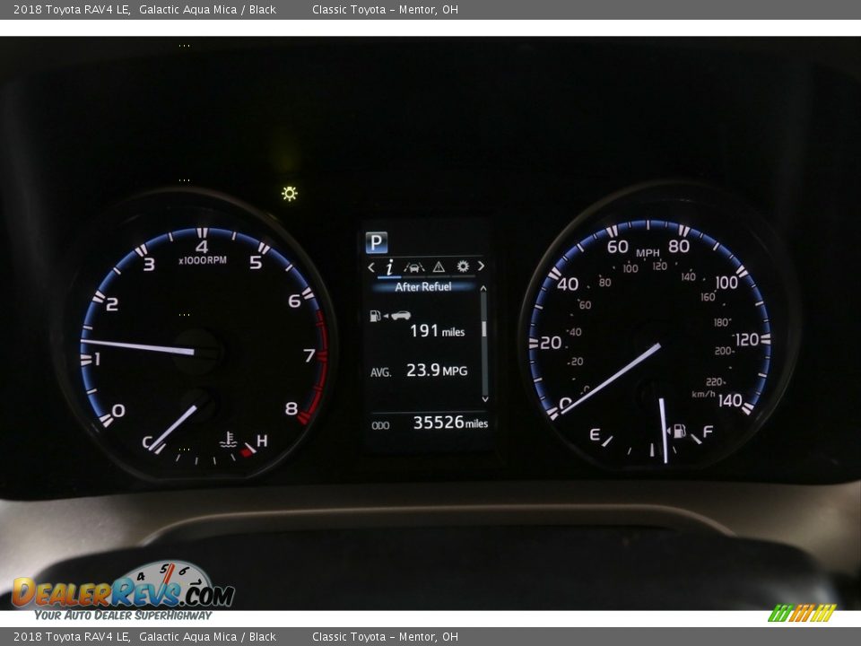 2018 Toyota RAV4 LE Galactic Aqua Mica / Black Photo #7