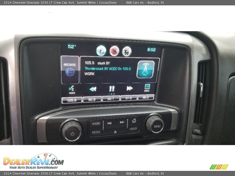 2014 Chevrolet Silverado 1500 LT Crew Cab 4x4 Summit White / Cocoa/Dune Photo #14