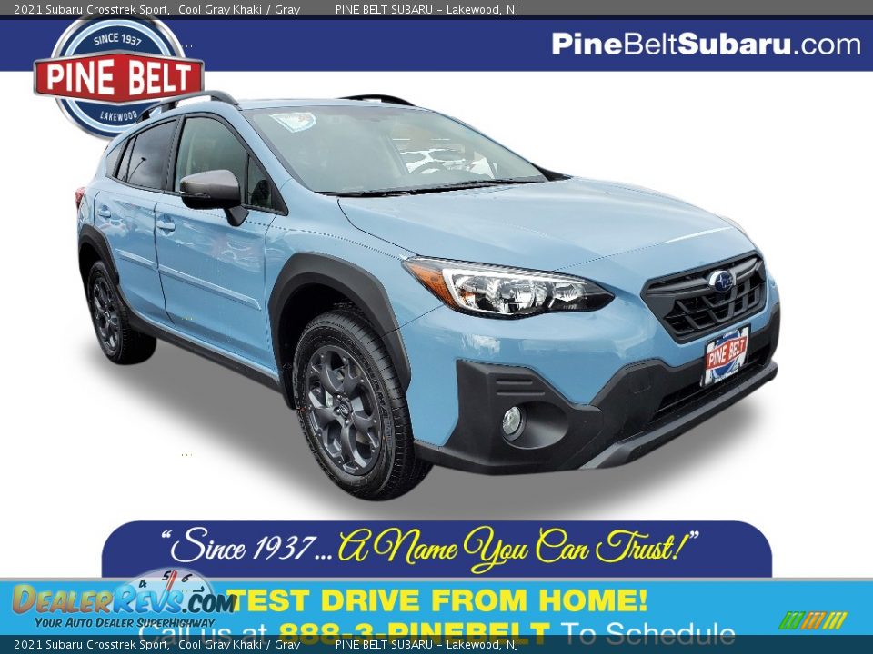 2021 Subaru Crosstrek Sport Cool Gray Khaki / Gray Photo #1