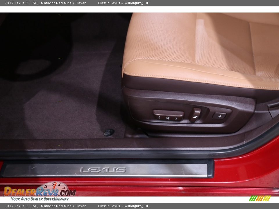 2017 Lexus ES 350 Matador Red Mica / Flaxen Photo #5