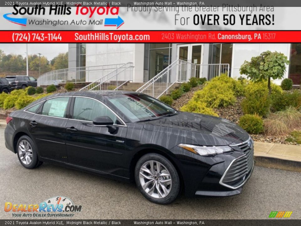 2021 Toyota Avalon Hybrid XLE Midnight Black Metallic / Black Photo #1