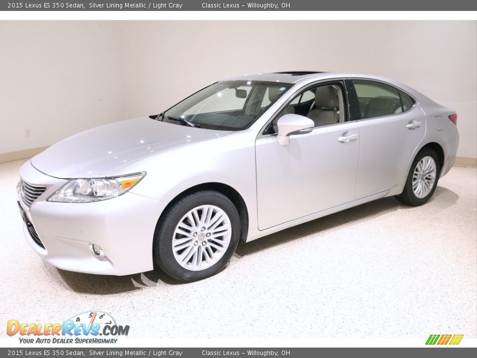 2015 Lexus ES 350 Sedan Silver Lining Metallic / Light Gray Photo #3