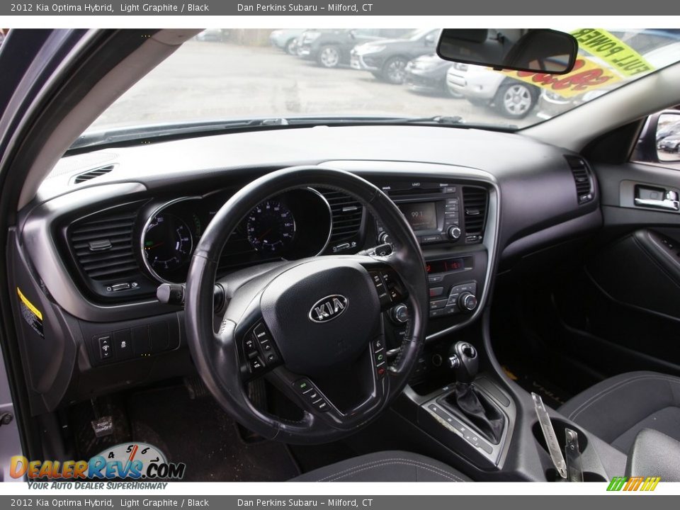 2012 Kia Optima Hybrid Light Graphite / Black Photo #10