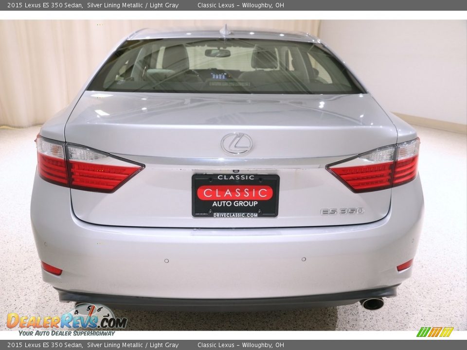 2015 Lexus ES 350 Sedan Silver Lining Metallic / Light Gray Photo #36