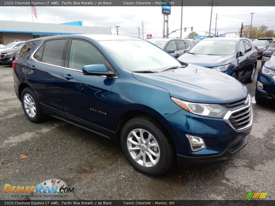 2020 Chevrolet Equinox LT AWD Pacific Blue Metallic / Jet Black Photo #3