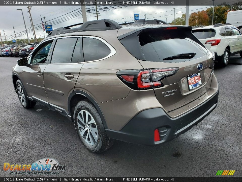 2021 Subaru Outback 2.5i Premium Brilliant Bronze Metallic / Warm Ivory Photo #6