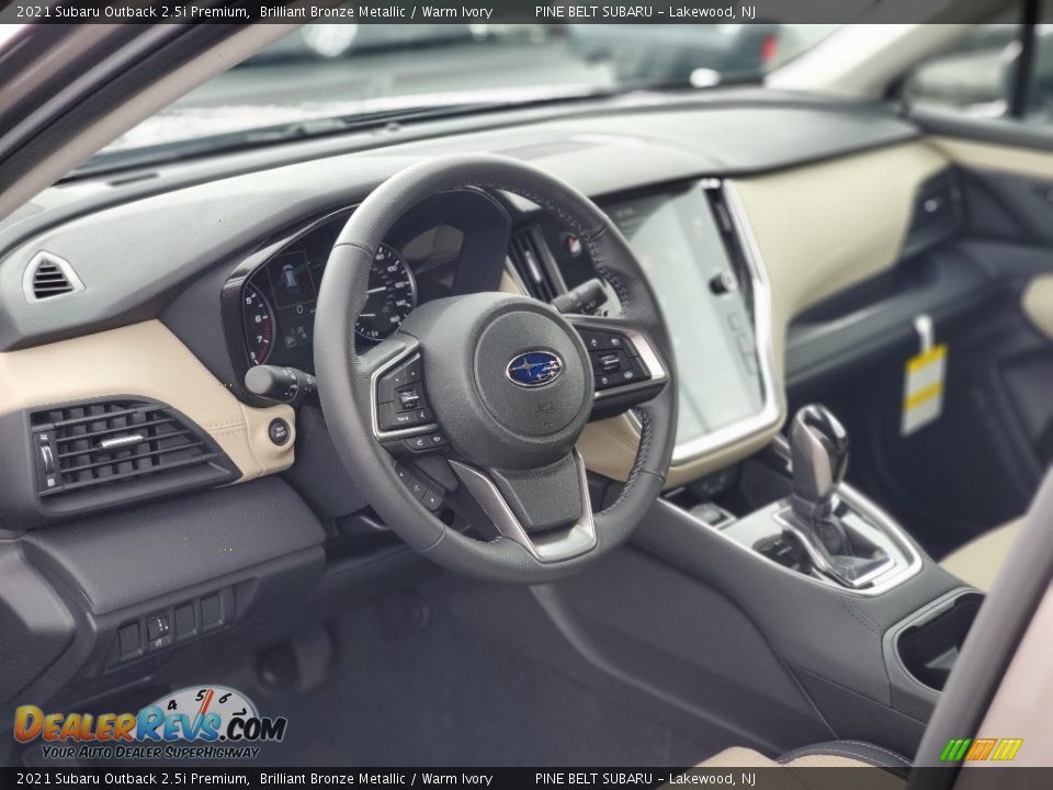 2021 Subaru Outback 2.5i Premium Brilliant Bronze Metallic / Warm Ivory Photo #10