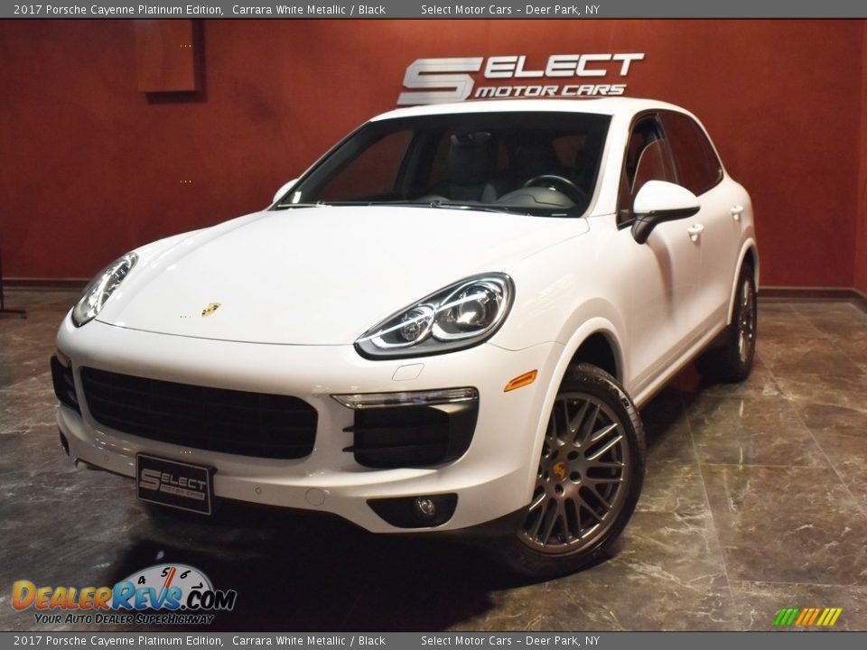 2017 Porsche Cayenne Platinum Edition Carrara White Metallic / Black Photo #1