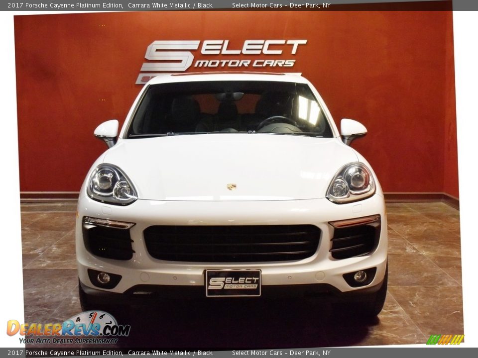 2017 Porsche Cayenne Platinum Edition Carrara White Metallic / Black Photo #2