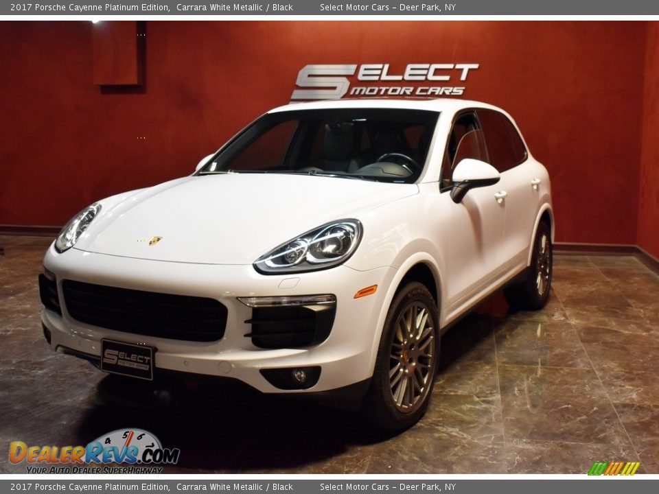 2017 Porsche Cayenne Platinum Edition Carrara White Metallic / Black Photo #6