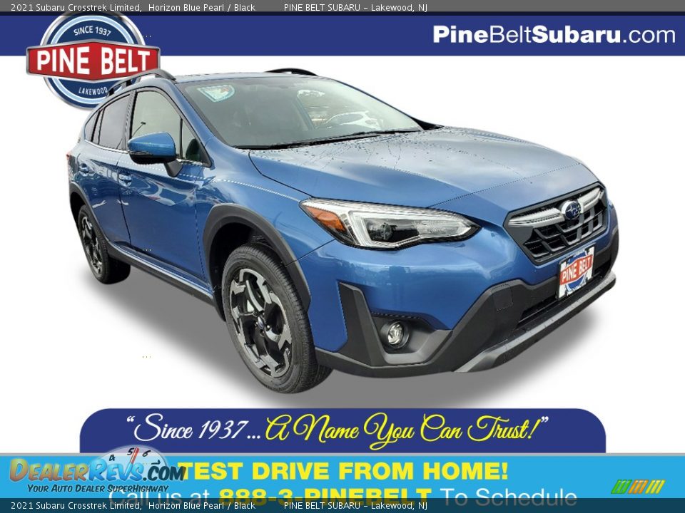 2021 Subaru Crosstrek Limited Horizon Blue Pearl / Black Photo #1