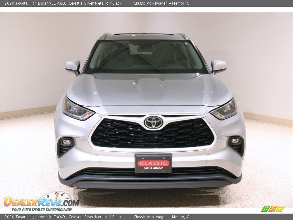 2020 Toyota Highlander XLE AWD Celestial Silver Metallic / Black Photo #2