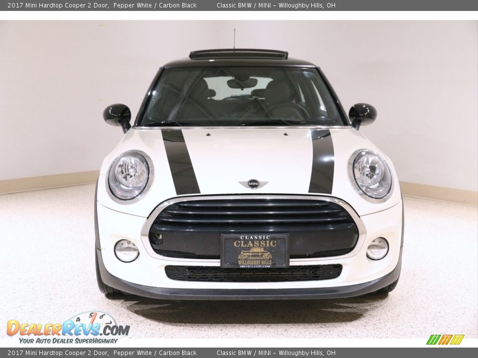 2017 Mini Hardtop Cooper 2 Door Pepper White / Carbon Black Photo #2