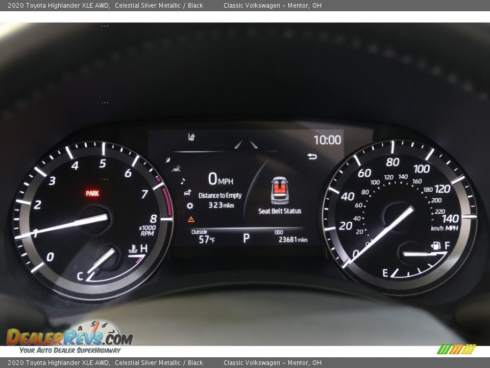 2020 Toyota Highlander XLE AWD Gauges Photo #8