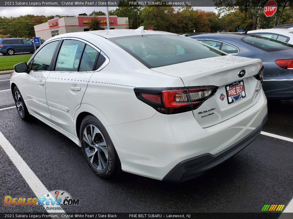 2021 Subaru Legacy Premium Crystal White Pearl / Slate Black Photo #6