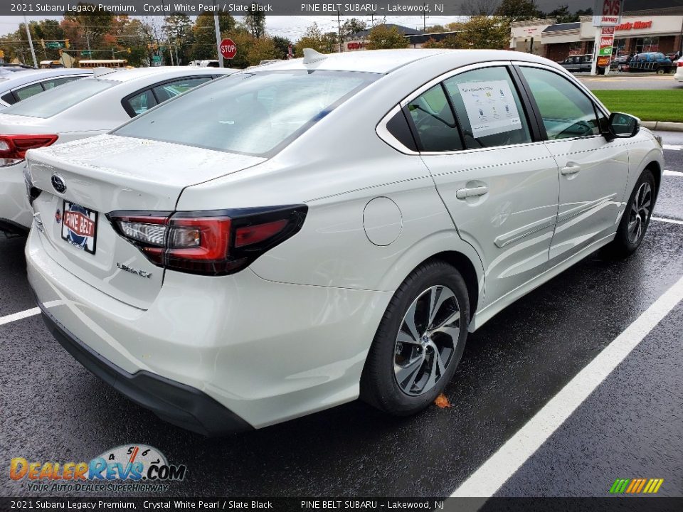 2021 Subaru Legacy Premium Crystal White Pearl / Slate Black Photo #7