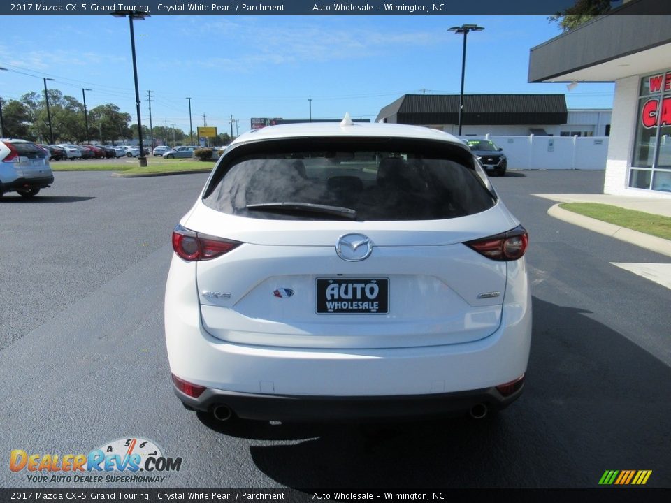 2017 Mazda CX-5 Grand Touring Crystal White Pearl / Parchment Photo #4