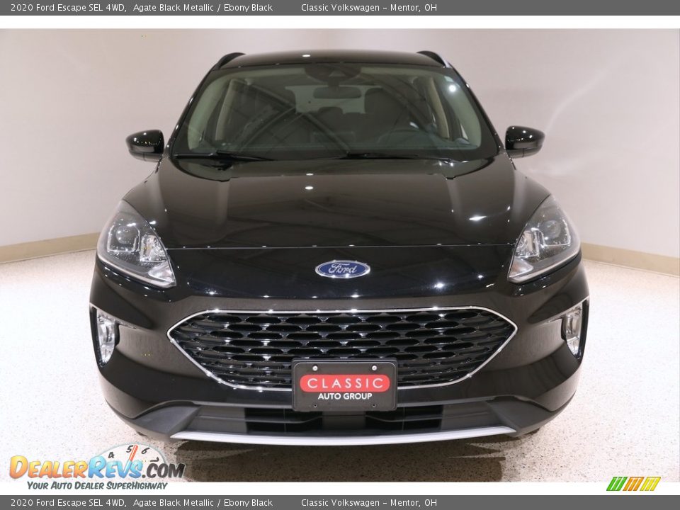 2020 Ford Escape SEL 4WD Agate Black Metallic / Ebony Black Photo #2