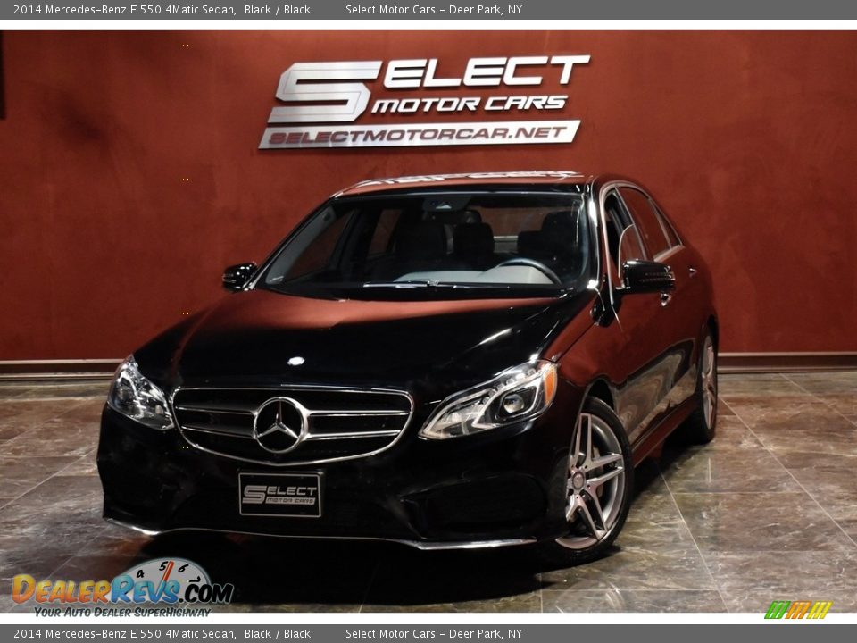 2014 Mercedes-Benz E 550 4Matic Sedan Black / Black Photo #1