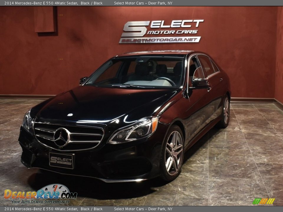 2014 Mercedes-Benz E 550 4Matic Sedan Black / Black Photo #4