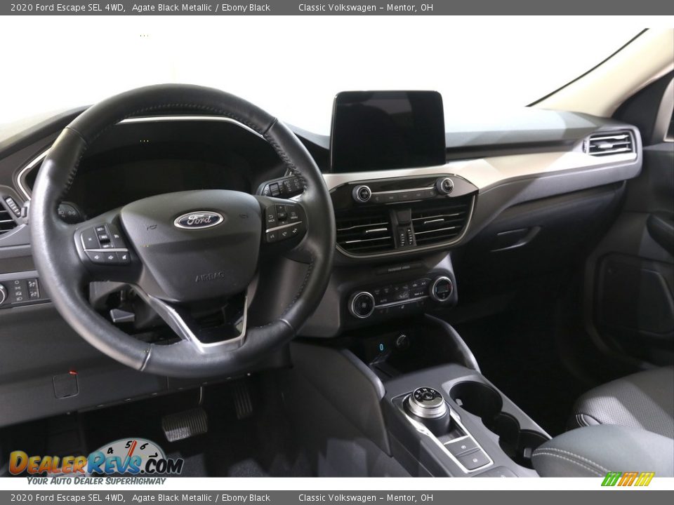2020 Ford Escape SEL 4WD Agate Black Metallic / Ebony Black Photo #7