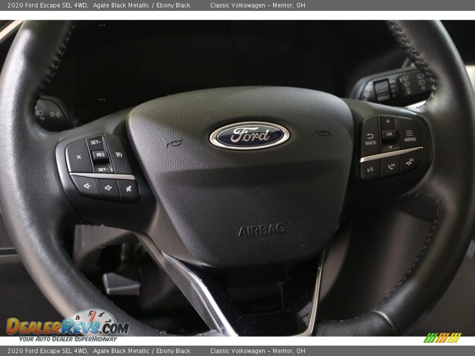 2020 Ford Escape SEL 4WD Agate Black Metallic / Ebony Black Photo #8